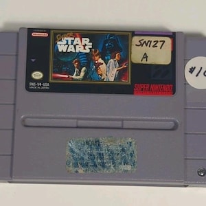Authentieke, geteste videogamewagen voor Super Star Wars (Super Nintendo SNES)