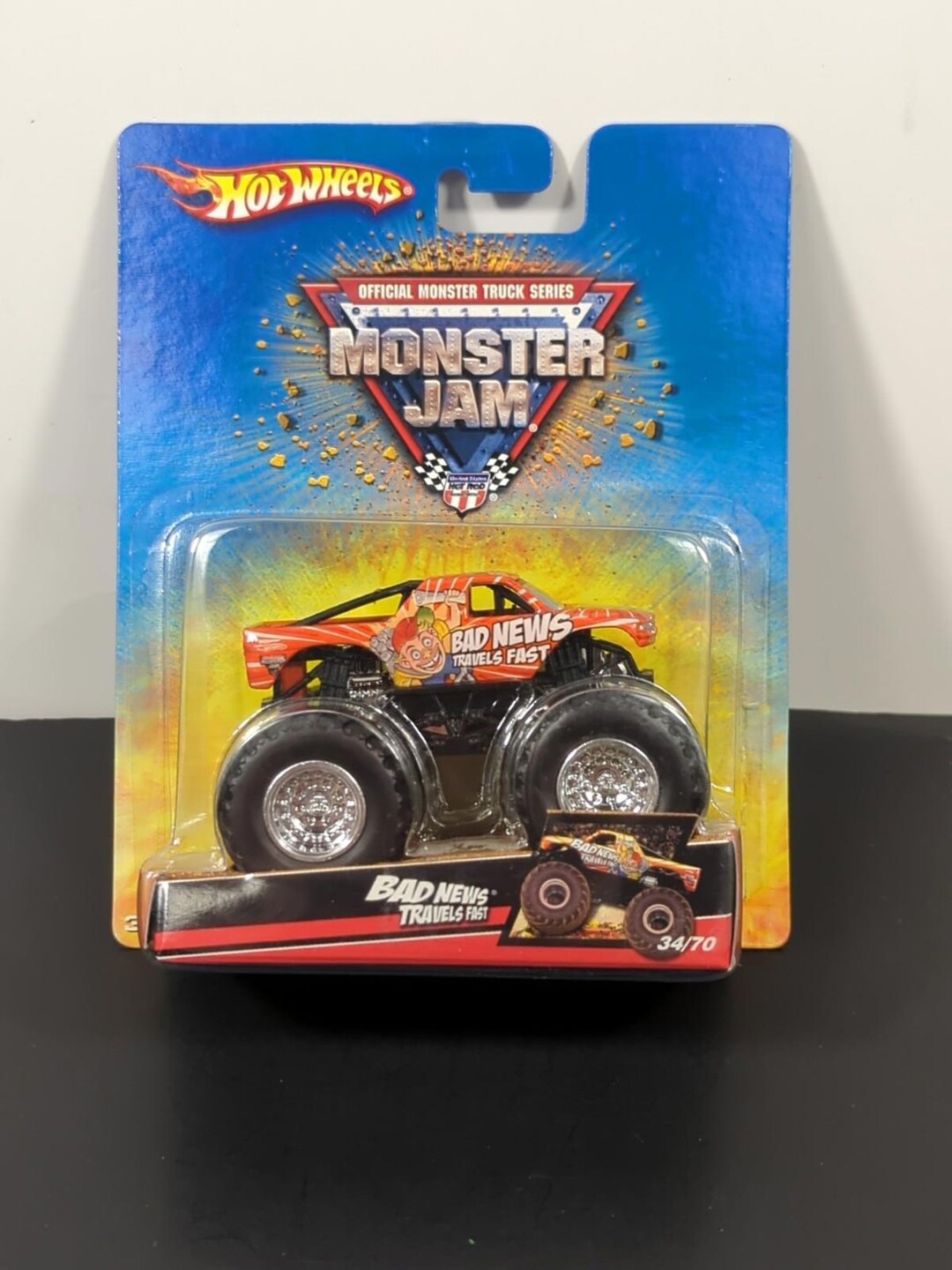 Hot Wheels Monster Jam Bad News Travels Fast 34/70 New in Package ...