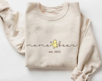 Mama Bär T-Shirt, Geschenke für Mama, Werdende Mutter, Schwangerschaft zeigen, Plus Größe Shirt, Babyparty, neue Mutter Geschenke, Ankündigung Shirt