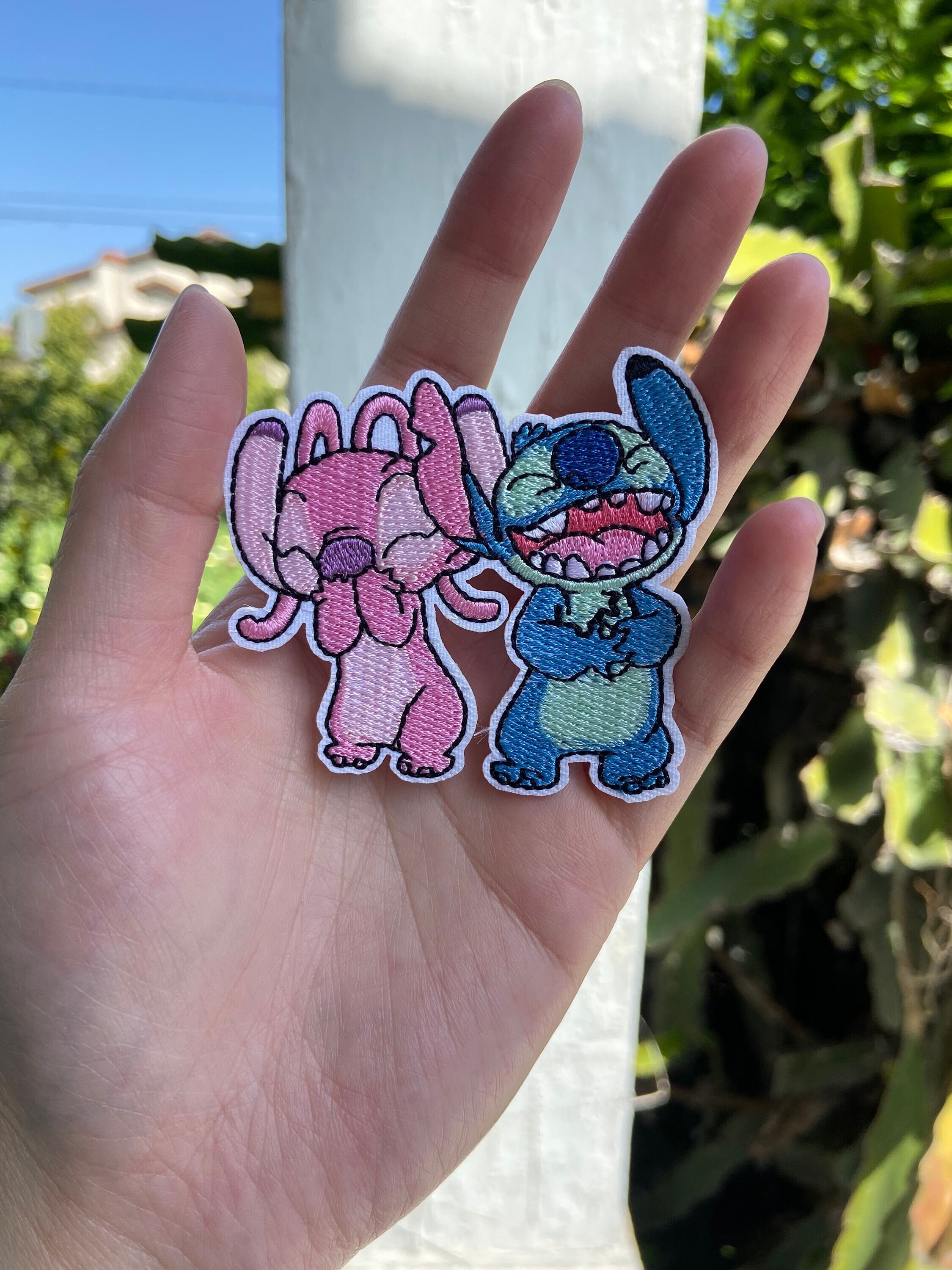 Disney's Stitch and Angel Iron On Embroidered Patch (Lilo and Stitch) ref  LB130