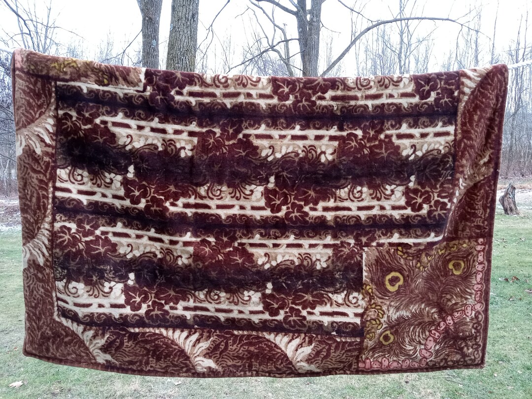 Antique Victorian Chase and Co. Wool and Horsehair Carriage Blanket Etsy