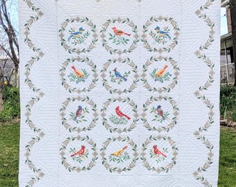 Vintage Grandmother's Flower Garden Quilt - Etsy