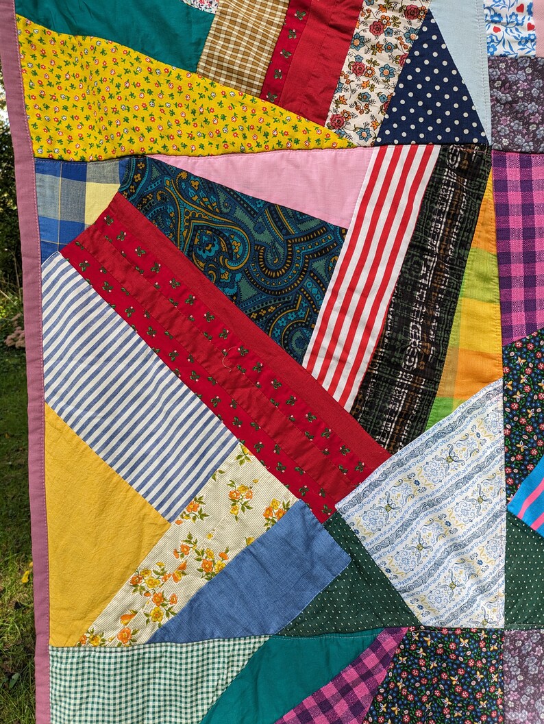 Vintage 1950s crazy quilt Pennsylvania image 2