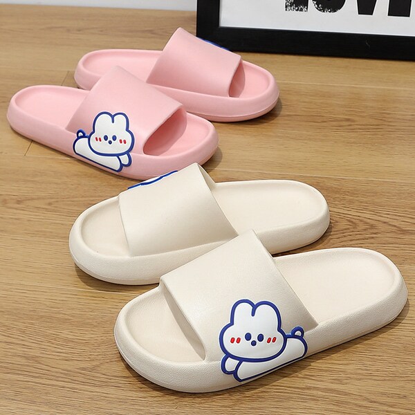 white rabbit slippers