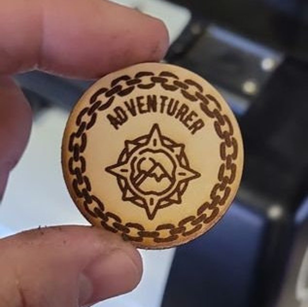 Larping Activities Leather Merit Badge Patch 1.5 Etsy