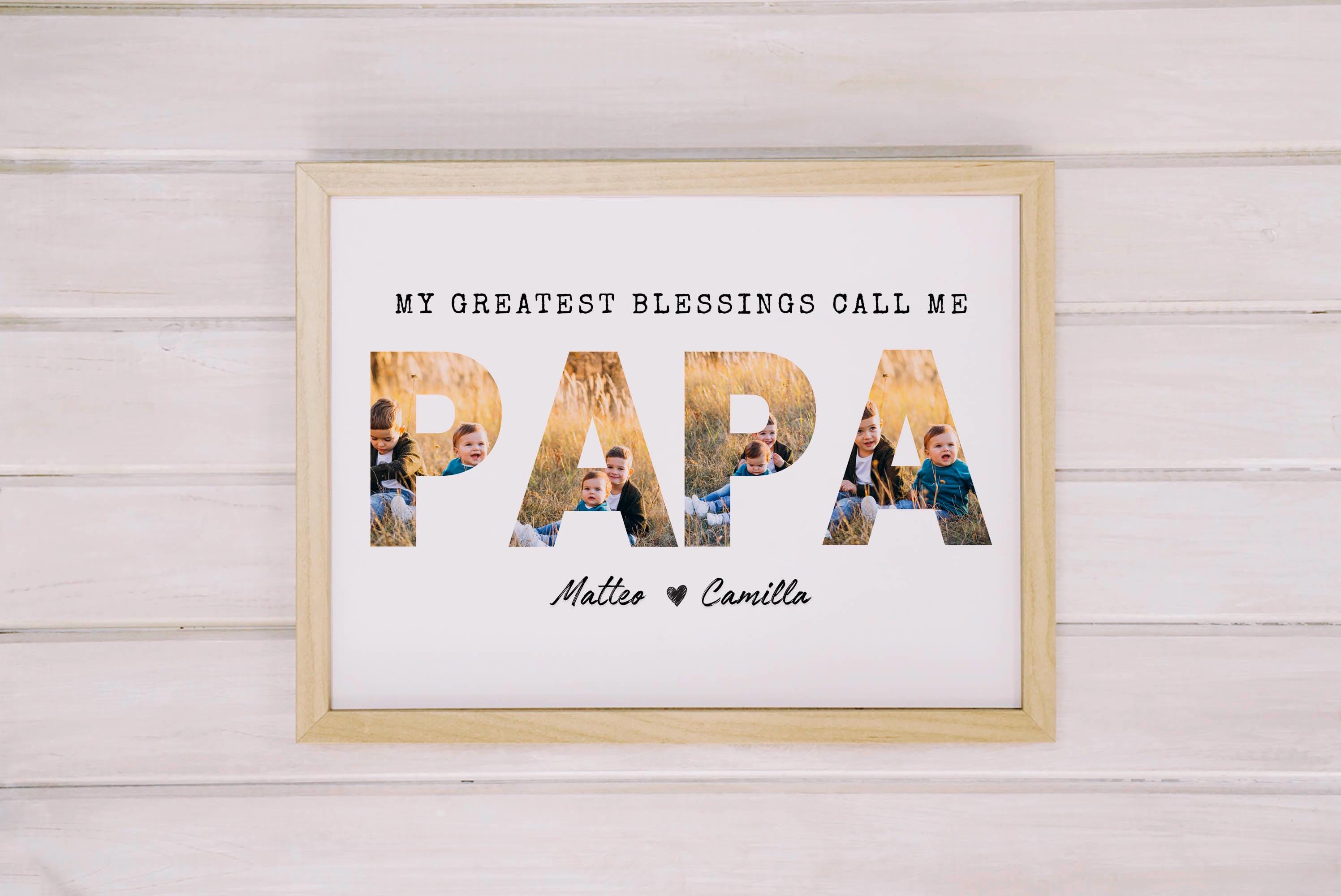 Editable DAD Photo Collage – Instant Download - CANVA - Etsy
