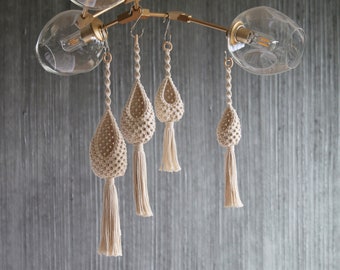 Pod en macramé, plantes d'intérieur, suspension pour plante en macramé, cadeau pour les amateurs de plantes, porte-niknack