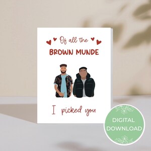 Brown Munde Card- Punjabi- AP Dhillon- Card for Boyfriend- Digital card- trendy, punny greeting card