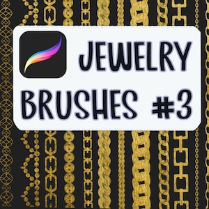 Jewelry Brushes for Procreate #3: 12 Chain Brushes for Digital Collage, Fashion, and Jewelry Design