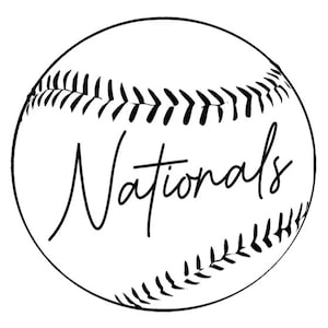 Nationals Baseball Design: SVG for Cricut & Silhouette-Instant Download