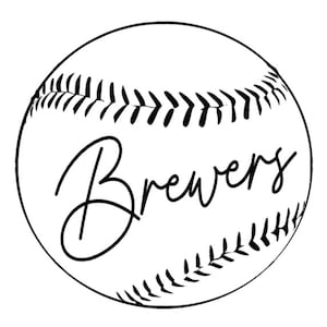 Brewers Baseball Design: SVG for Cricut & Silhouette-Instant Download