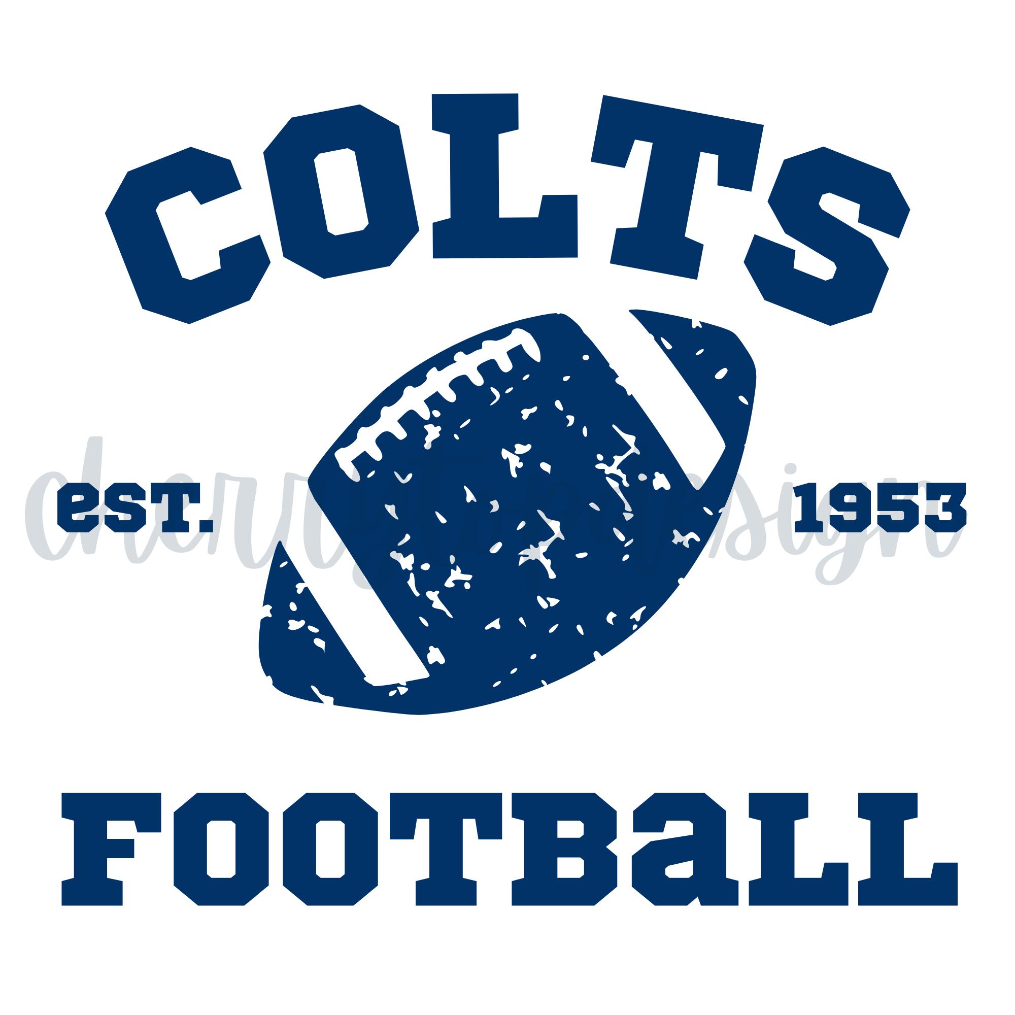 Colts Football Design: SVG for Cricut & Silhouette-instant Download - Etsy