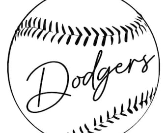 Dodgers Baseball Design: SVG for Cricut & Silhouette-Instant Download