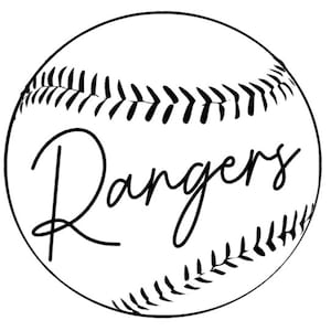 Rangers Baseball Design: SVG for Cricut & Silhouette-Instant Download