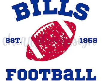 Bills Football Design: SVG for Cricut & Silhouette-Instant Download