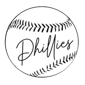 Phillies Baseball SVG File - Sports Team Digital Download for Cricut & Silhouette