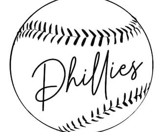 Arquivo SVG de beisebol dos Phillies - Download digital do time esportivo para Cricut e Silhouette