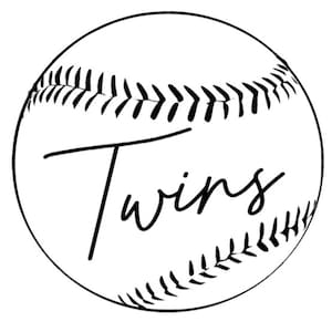 Twins Baseball Design: SVG for Cricut & Silhouette-Instant Download