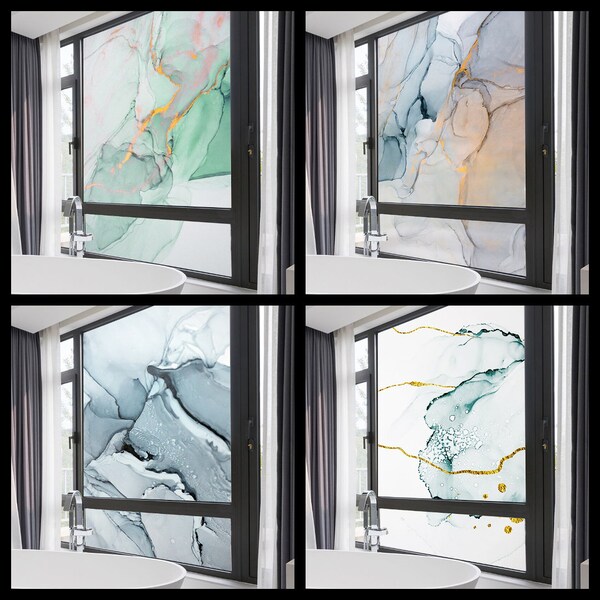 Window Film Privacy, Frosted Glass Sticker, Sunscreen Flower Decoration ...