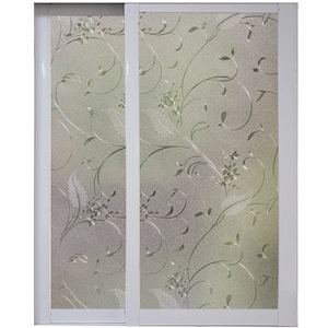 Matte Privacy Window Film | Stained Glass Film | Frosted Window Decal | UV Protection | Static Cling Sticker for Home | Vinyl for Glass