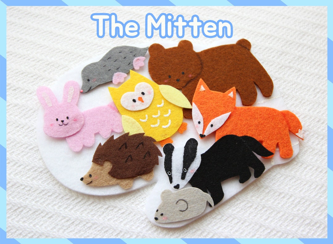 The Mitten Felt Story / 'the Mitten' Story Flannel Board Set / Winter