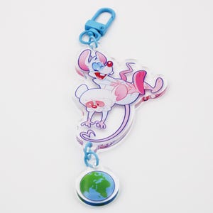 Pinky and the Brain Acrylic Connection Charm
