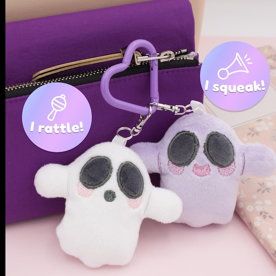 Mini Ghost Plushie Keychain - 3
