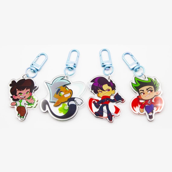 Hero Acrylic Charm; Danny Phantom, Jake Long, Randy Cunningham