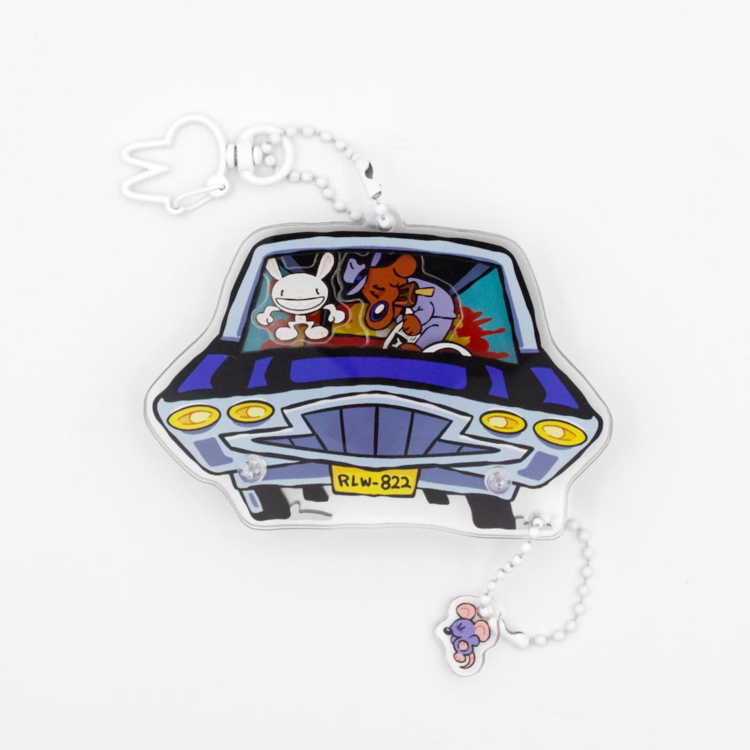 Sam & Max Desoto Acrylic Shaker Charm Keychain - Etsy