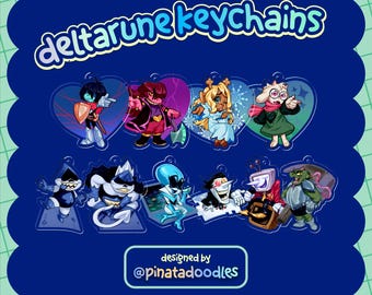 Llavero acrílico Deltrarune; llavero acrílico de 5 cm (2")