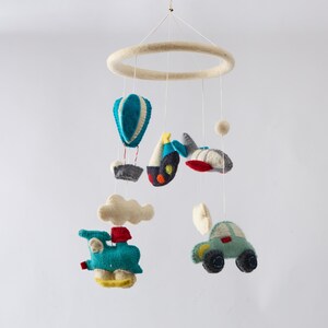 Balloon Crib Mobile - Wool Felt for Baby for Nursery Room & Baby Shower Gift