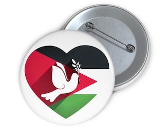 Peace for Palestine Pin Buttons