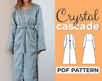 Jaspatroon | Naaipatroon jasjurk | Eenvoudig patroon voor beginners + eenvoudige geïllustreerde tutorial | XXS - XXL | A0, A4 en US-Letter