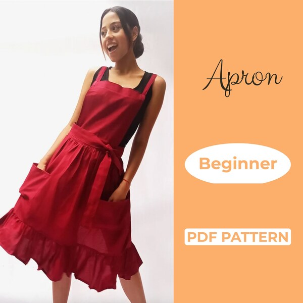 Apron Dress Pattern Etsy