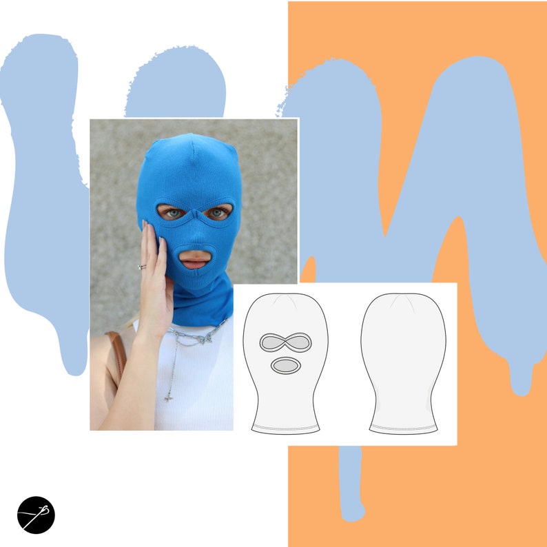 Balaclava Mask Sewing Pattern Ski Mask Pattern Winter Hat Etsy Australia