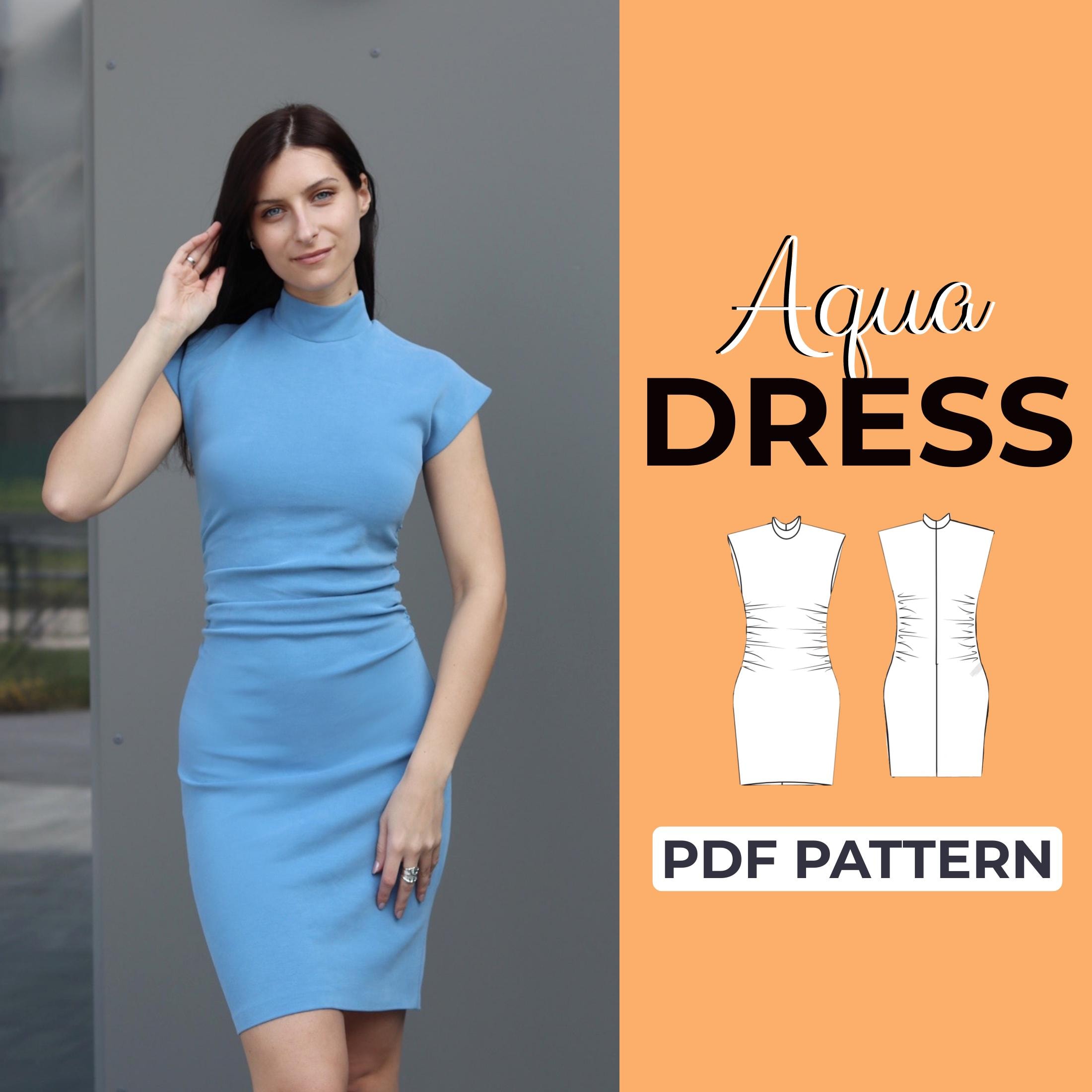 fitted bodice dress pattern Plus Size Summer Casual Minimalist Embroidered Fit & Flare Short Dress –  Canary Houze main image 1