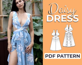 knee length dresses for ladies Ladies Duster Jacket Cardigan PDF Sewing Pattern