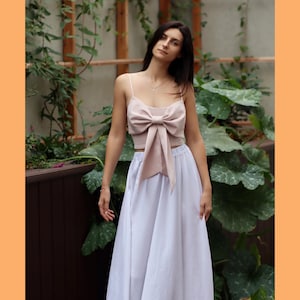 Bow Top Sewing Pattern | Coquette Top Pattern Sleeveless | Pattern ...
