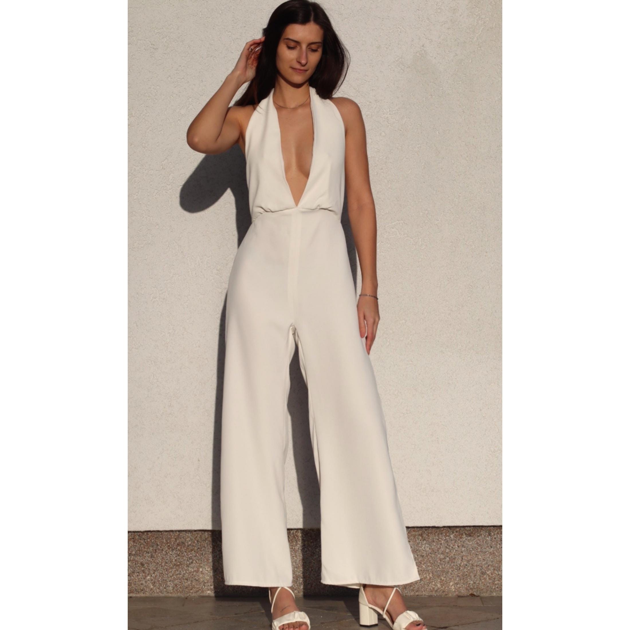 Halter Jumpsuit Sewing Pattern | Sexy Overall Pattern | Pattern ...
