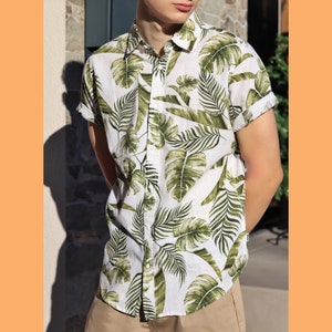 Mens Shirt Sewing Pattern, Mens Short Sleeve Shirt Pattern, Aloha Shirt Pattern, XXS XXXL, A0, A4 & US-Letter Detailed Instruction zdjęcie 4