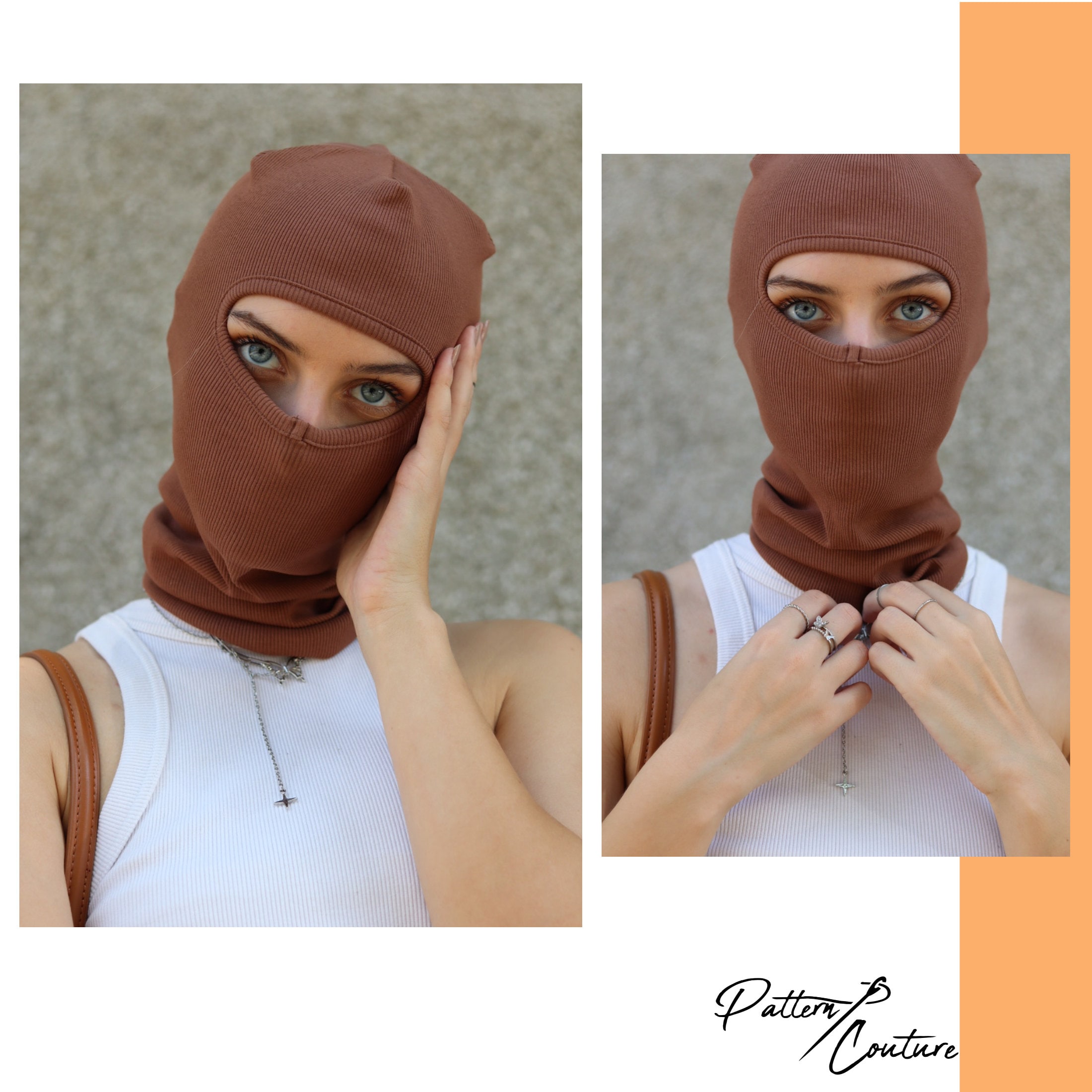 【IMPORT】ragged pattern zip ski mask Black Bandana Style Performance Shiesty Ski Mask Balaclava