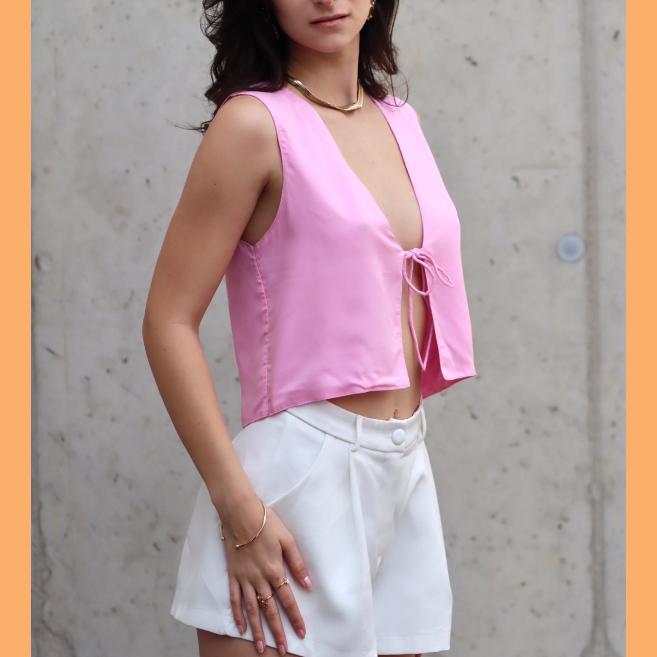 Tie Top Vest Sewing Pattern | Womens Summer Top | Easy