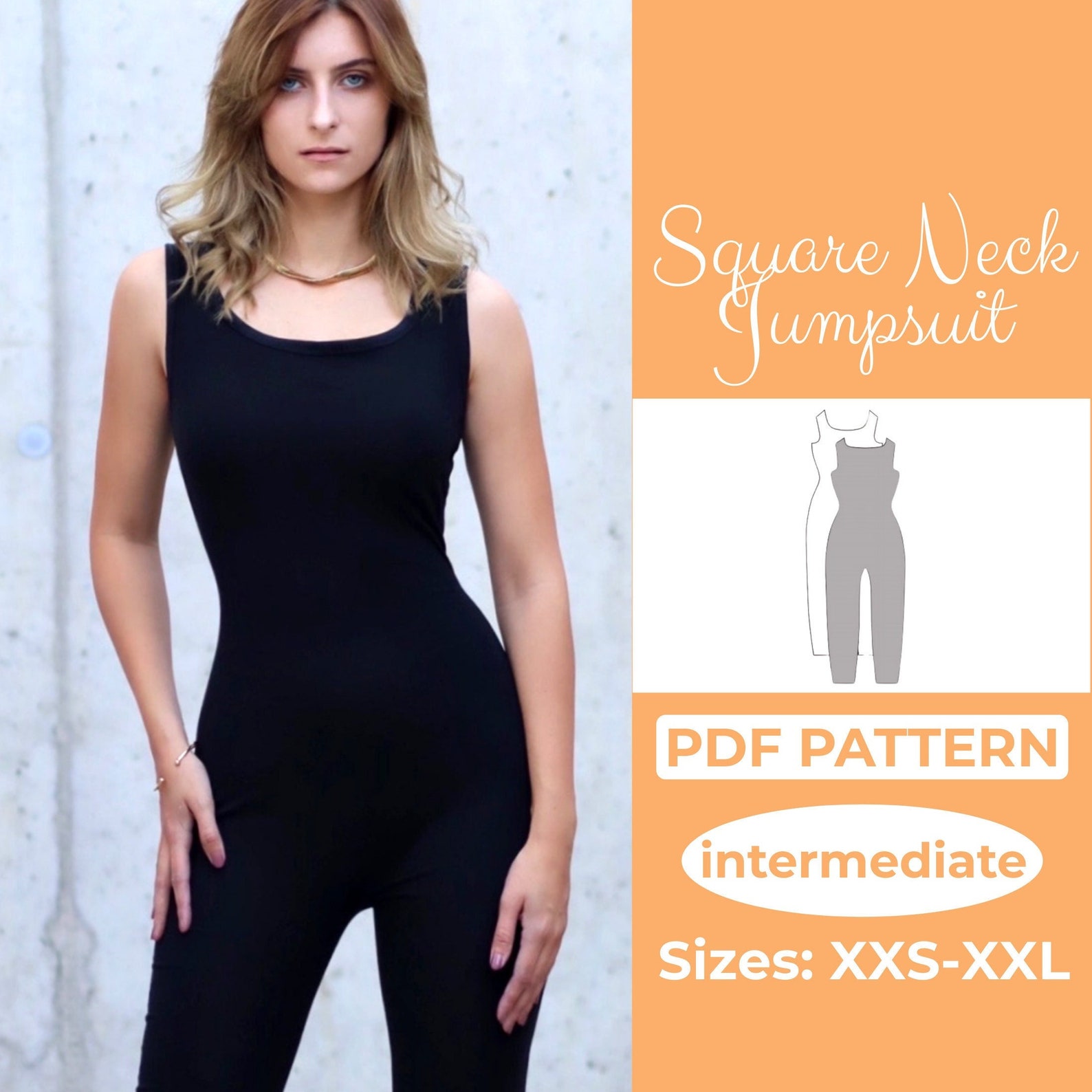 Catsuit Sewing Pattern | Jumpsuit Sewing Pattern | Romper Sewing ...