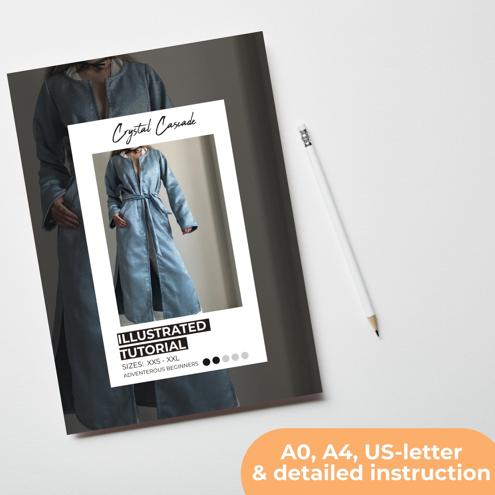 Coat Pattern Coat Dress Sewing Pattern Easy Beginner Pattern   Easy