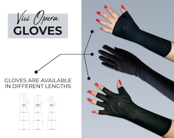 Opera Gloves Sewing Pattern for Woman | 3 Length & 3 Finger Options | Illustrated Tutorial | S - L | Lace Gloves | Bridal Gloves | Cosplay