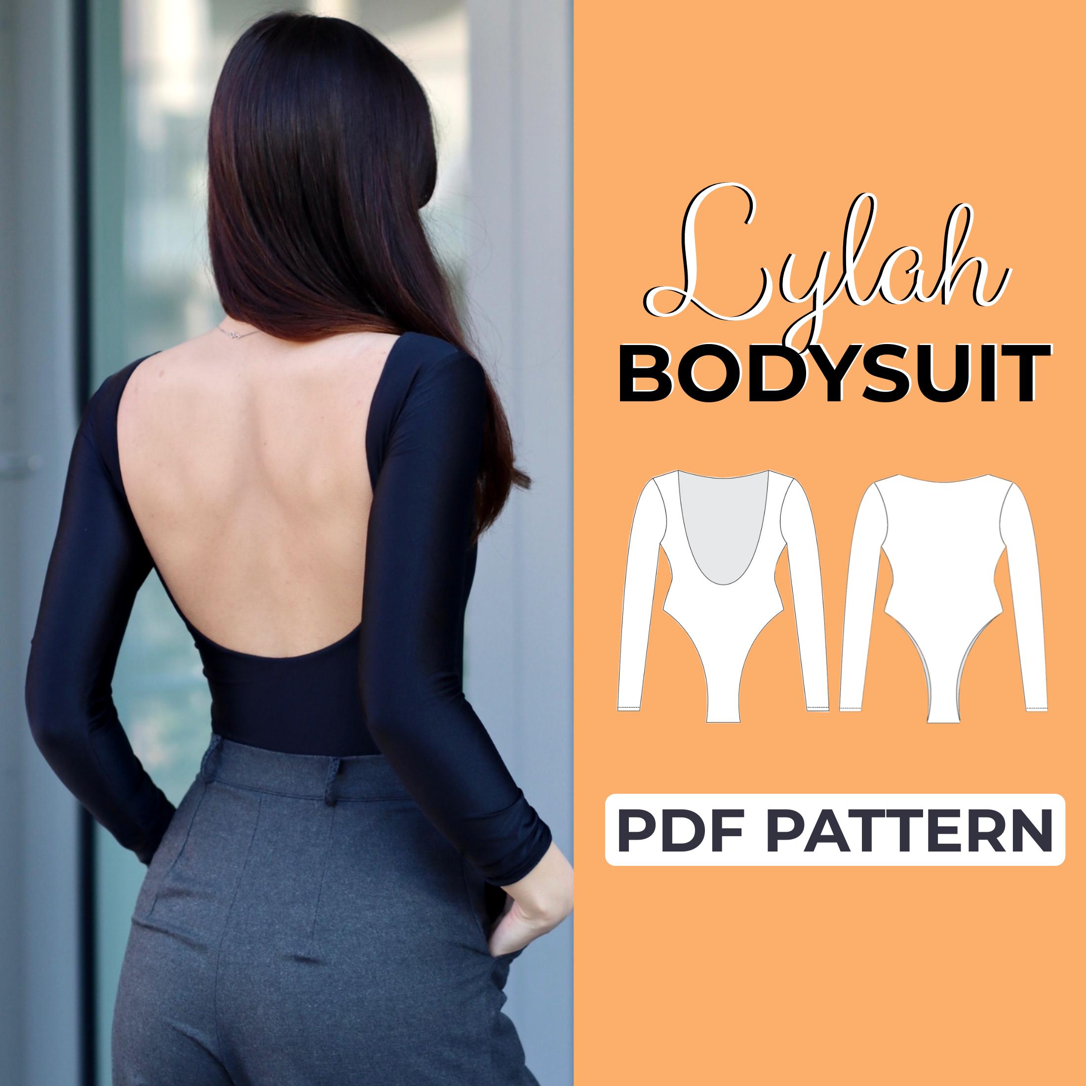 Open Back Bodysuit Sewing Pattern | Leotard Pattern | Easy Beginner Pattern + Easy Illustrated Tutorial | XXS - XXXL | A0, A4 & US Letter