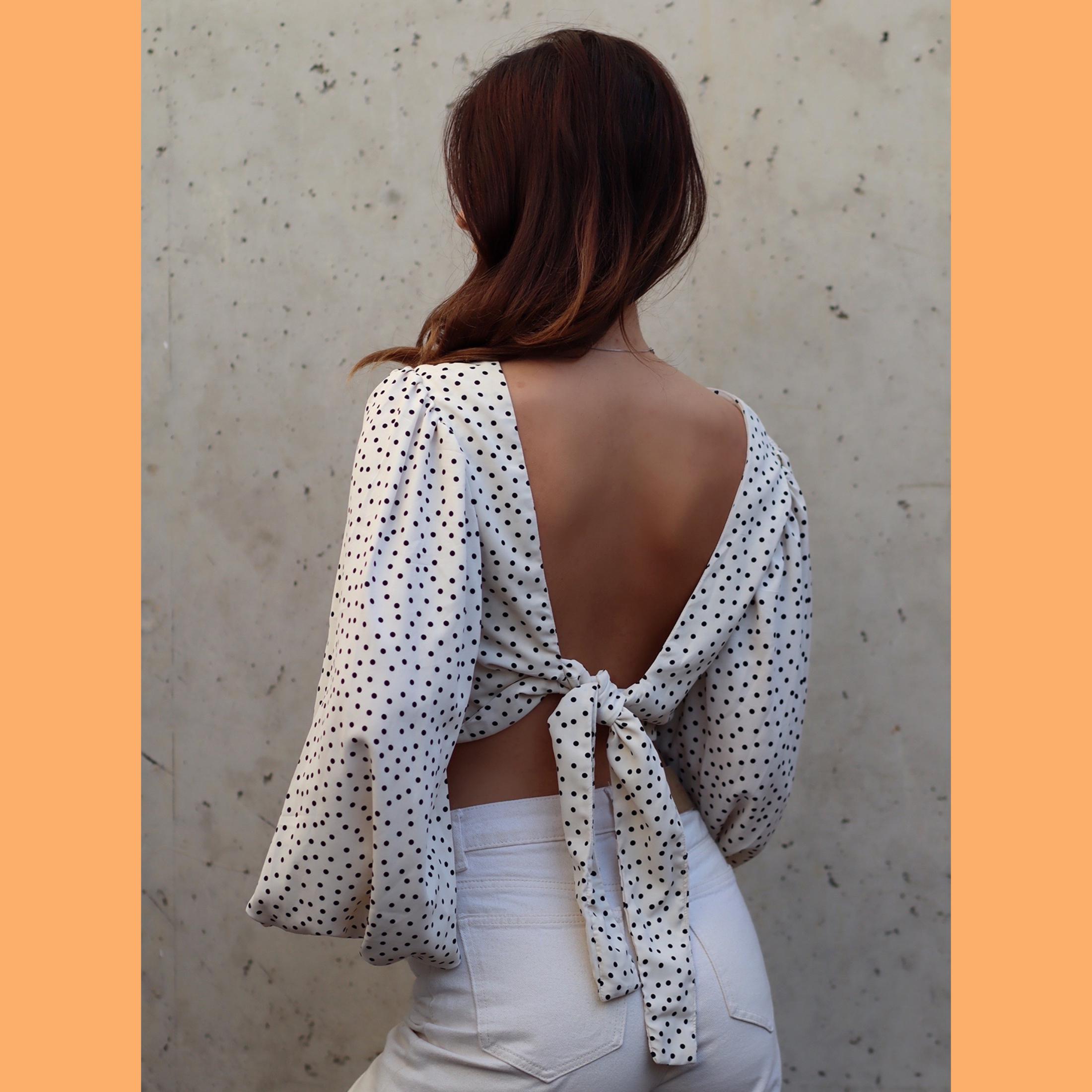 Bishop Sleeve Wrap Top Sewing Pattern | Peasant Blouse | Easy Beginner ...