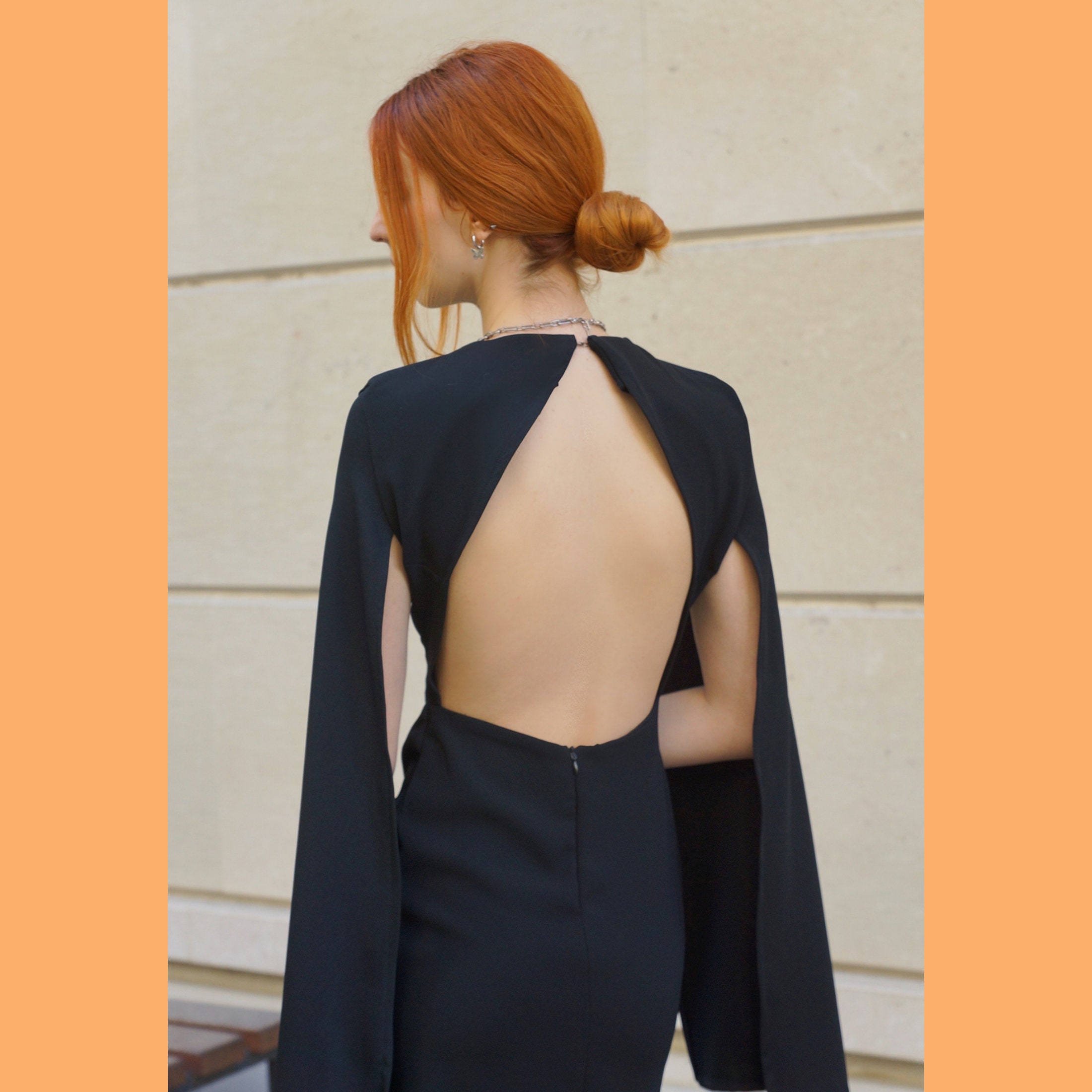 Cape Dress Sewing Pattern | Capelet Cocktail Dress Pattern