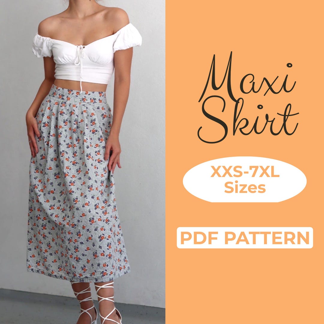 Long skirt with crop top 7xl deals