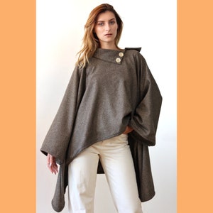 Poncho Cape Pattern | Easy Sewing Pattern | Cover-Up Shawl | A0, A4, US-Letter Pattern + Detailed Instruction, XXS - 3XL image 5